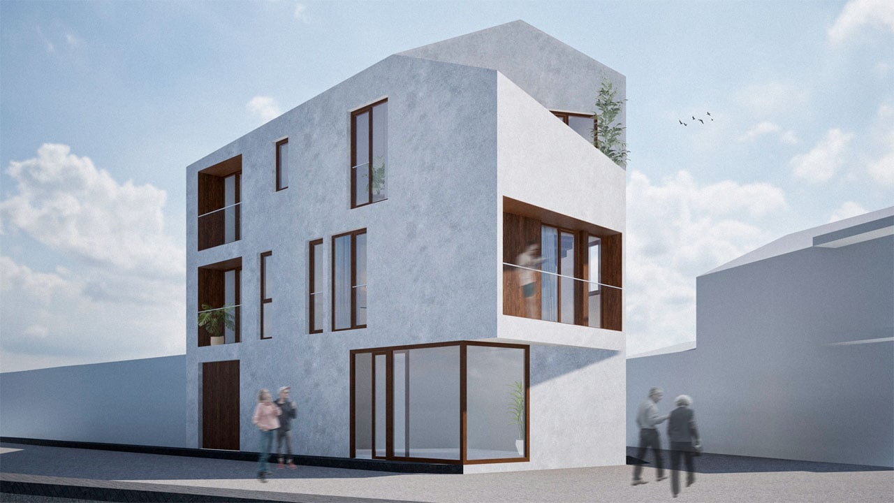 Logotipo Fuentes + Ugalde Arquitectos, estudio de arquitectura en Costa da Morte